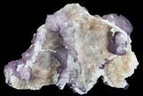 Purple Fluorite on Quartz Epimorphs - Arizona #103557-1